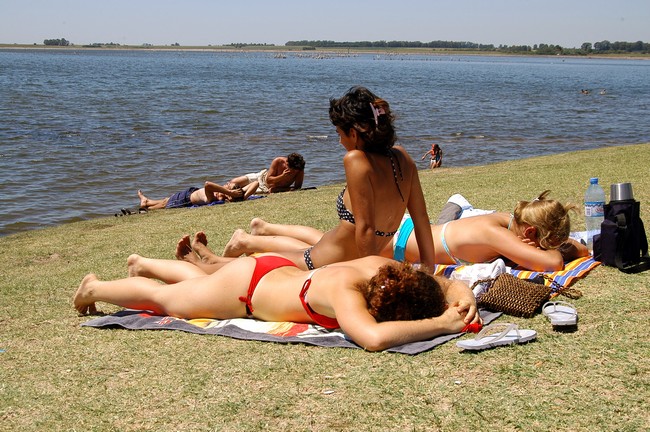 El Lago Epecuén en verano