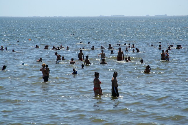 El Lago Epecuén en verano