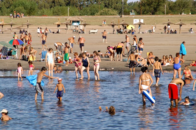 El Lago Epecuén en verano
