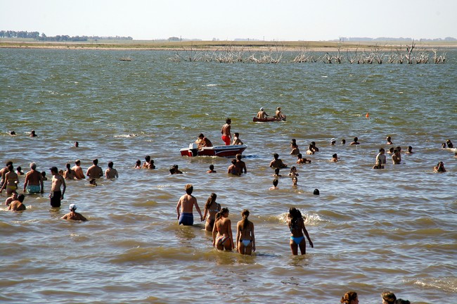 El Lago Epecuén en verano