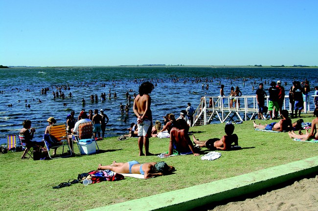 El Lago Epecuén en verano