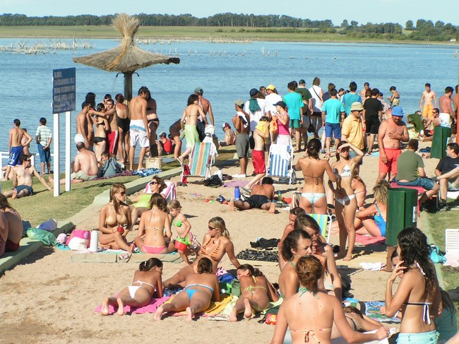 El Lago Epecuén en verano